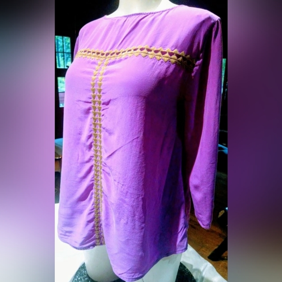 BCBG Y2K SILK BLOUSE extra small - Picture 6 of 10